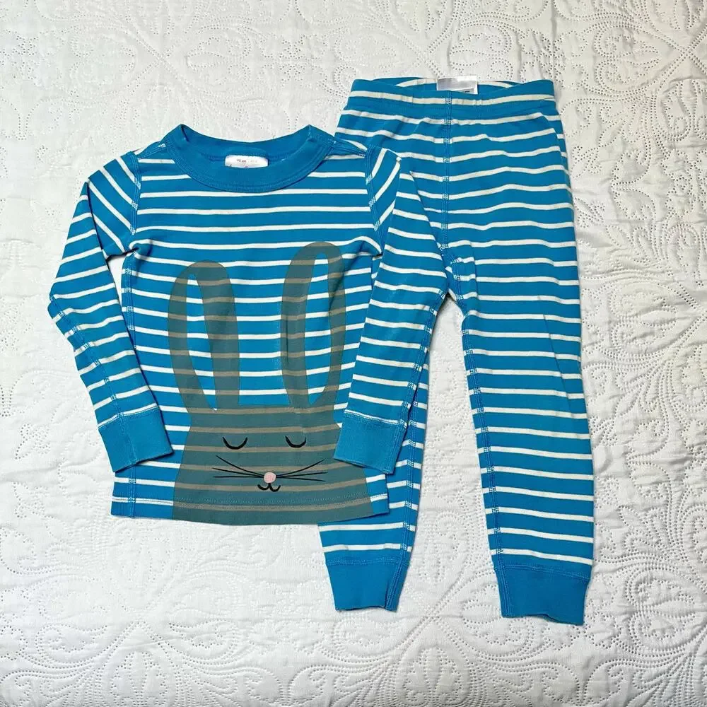 Hanna Andersson Organic Cotton Bunny PJs Size 3